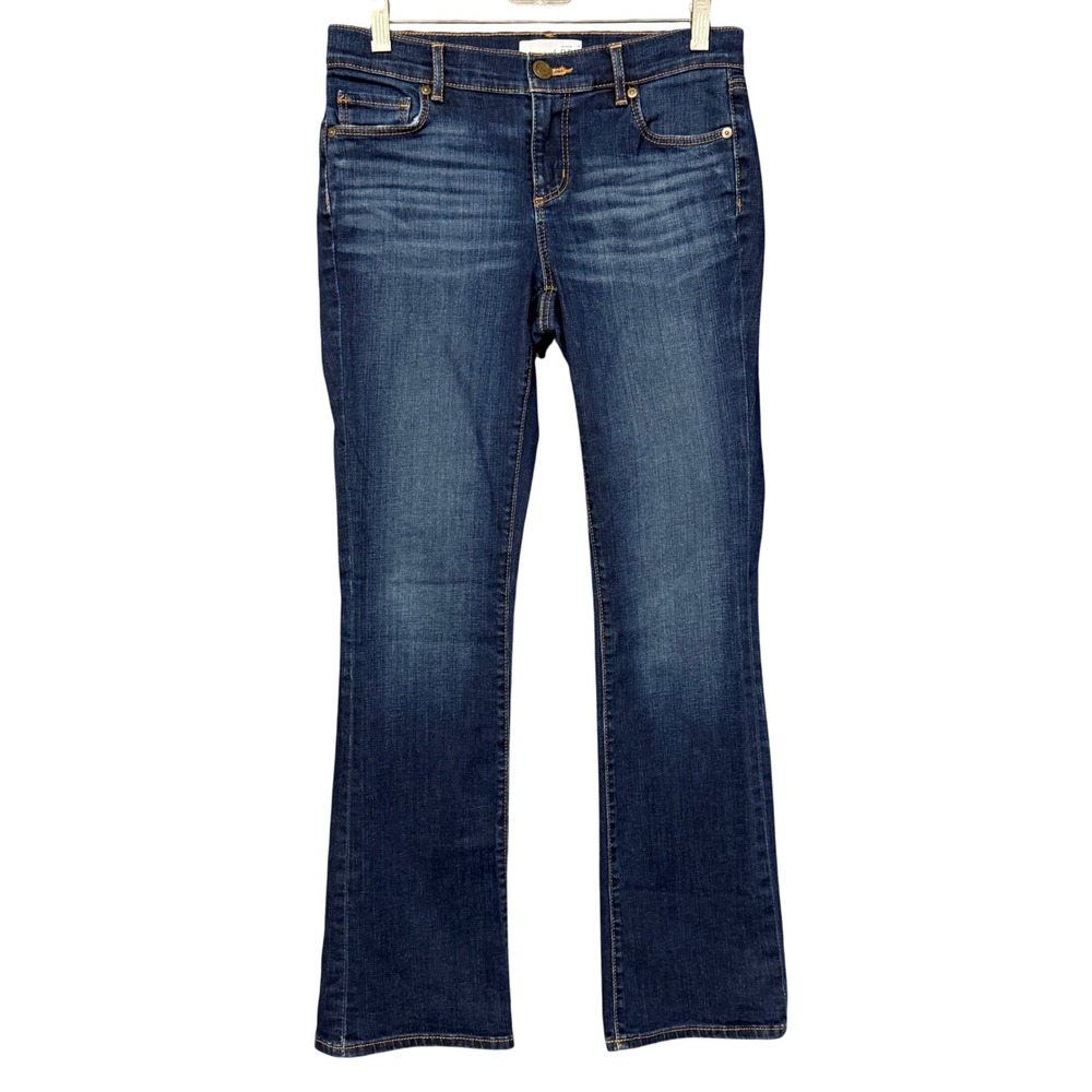 LOFT Modern Boot Jeans Womens 27/4P Blue Denim Mid Rise Stretch Casual Classic